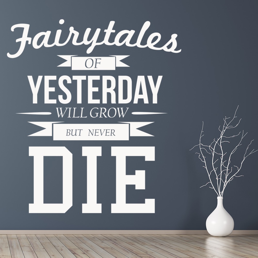 Fairytales Of Yesterday Queen Song Lyrics Wall Sticker