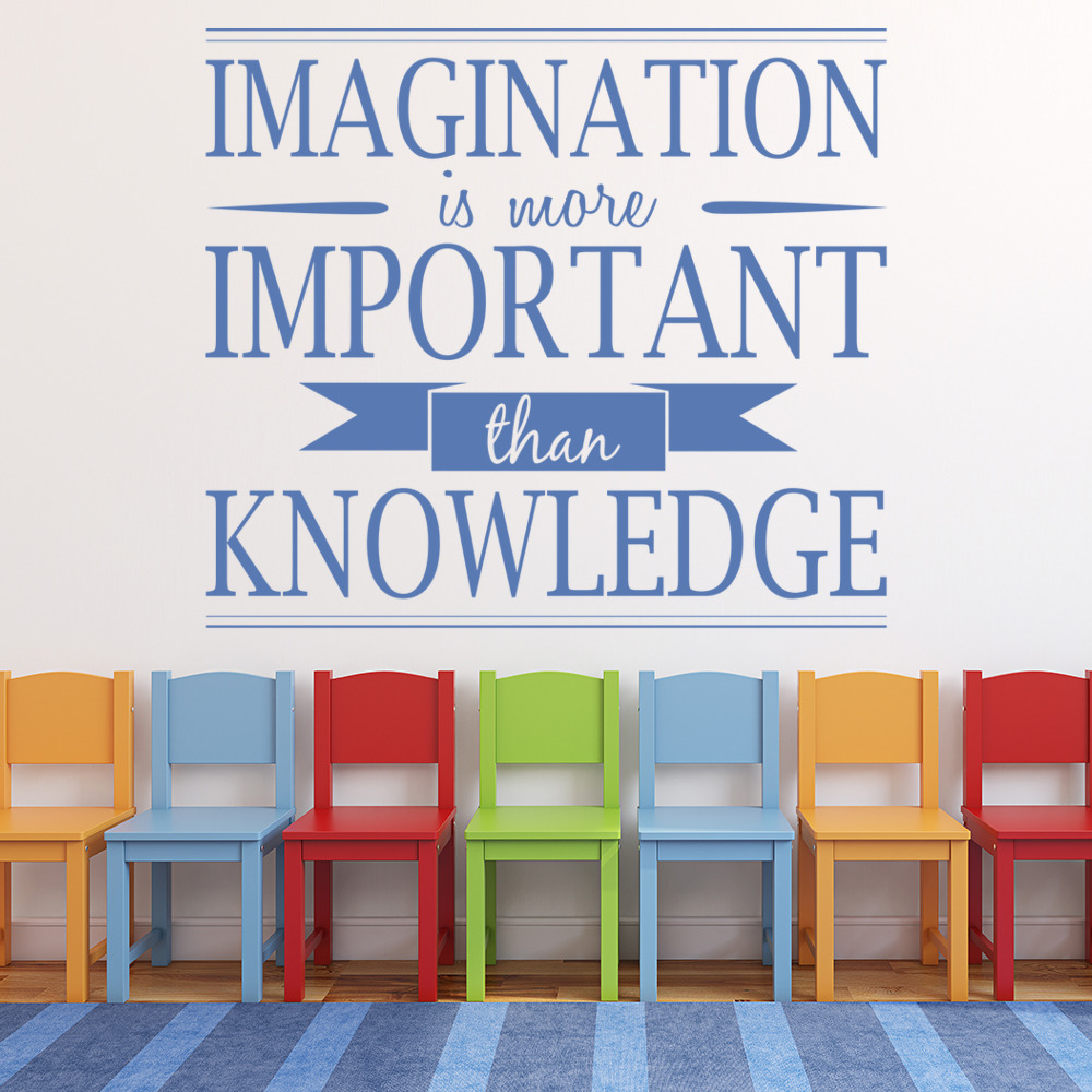 Imagination Inspirational Quotes Wall Sticker
