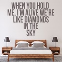 Rihanna Diamonds In The Sky Wall Sticker