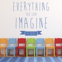 You Can Imagine Inspirational Quote Wall Sticker