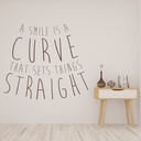 A Smile Inspirational Quote Wall Sticker - Mod4