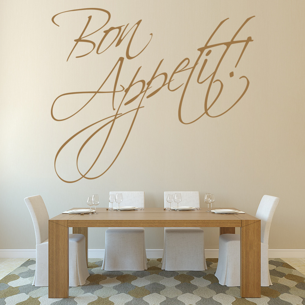 Bon Appetit! Kitchen Quote Wall Sticker - Mod4