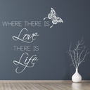 Where There Is Love Gandhi Quote Wall Sticker