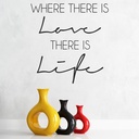 Where There Is Love Gandhi Inspiration Quote Wall Sticker