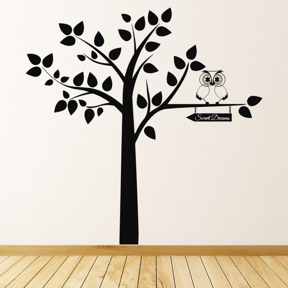 Owl Tree Nursery Baby Wall Sticker