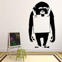 Monkey Banksy Wall Sticker