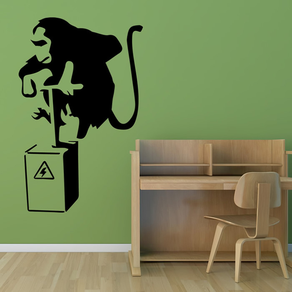 Banksy Dynamite Monkey Wall Sticker