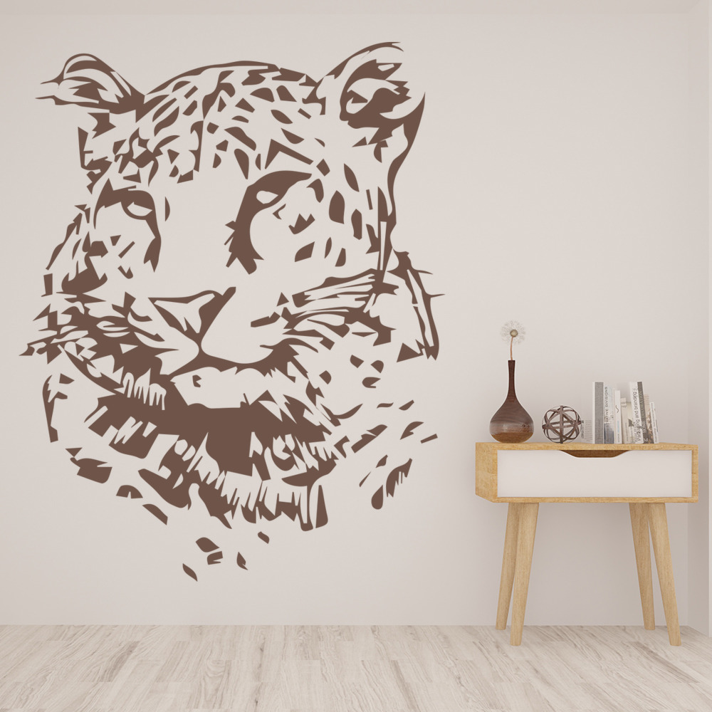 Leopard Head Wild Animals Wall Sticker | Icon Wall Stickers