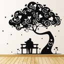 Love Heart Tree Romance Wall Sticker