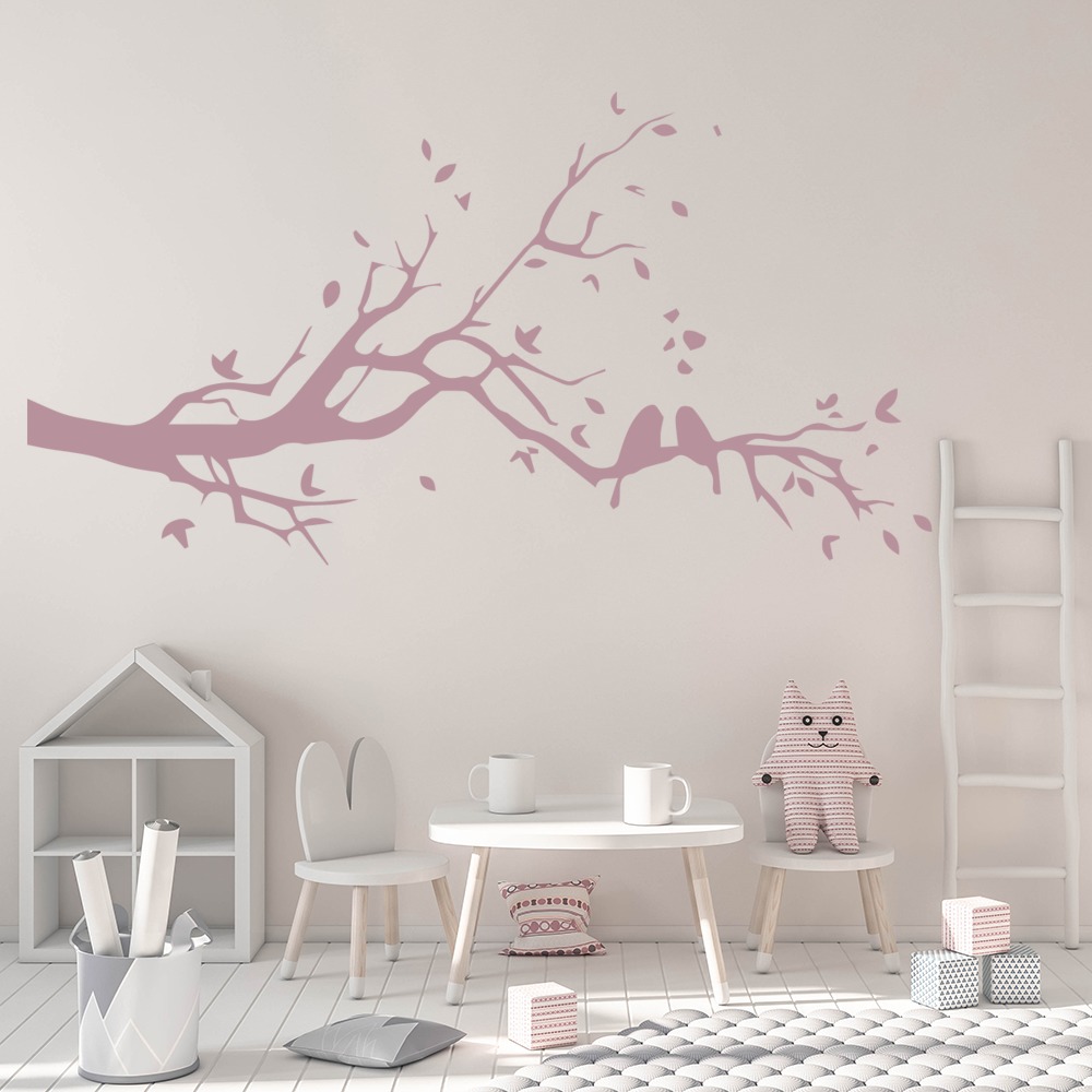 Autumn Bird Tree Branch Wall Sticker