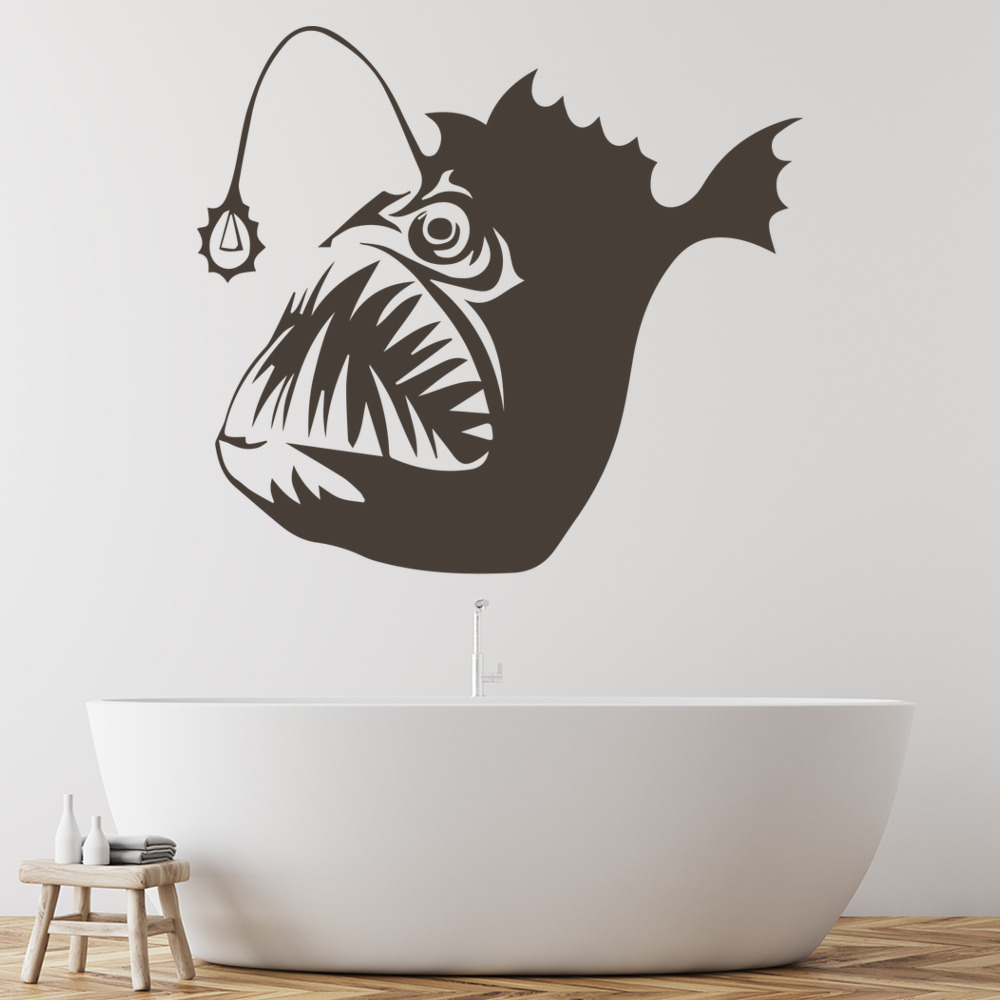 Angler Fish Under The Sea Wall Sticker
