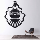 Train Badge Steam Train Wall Sticker