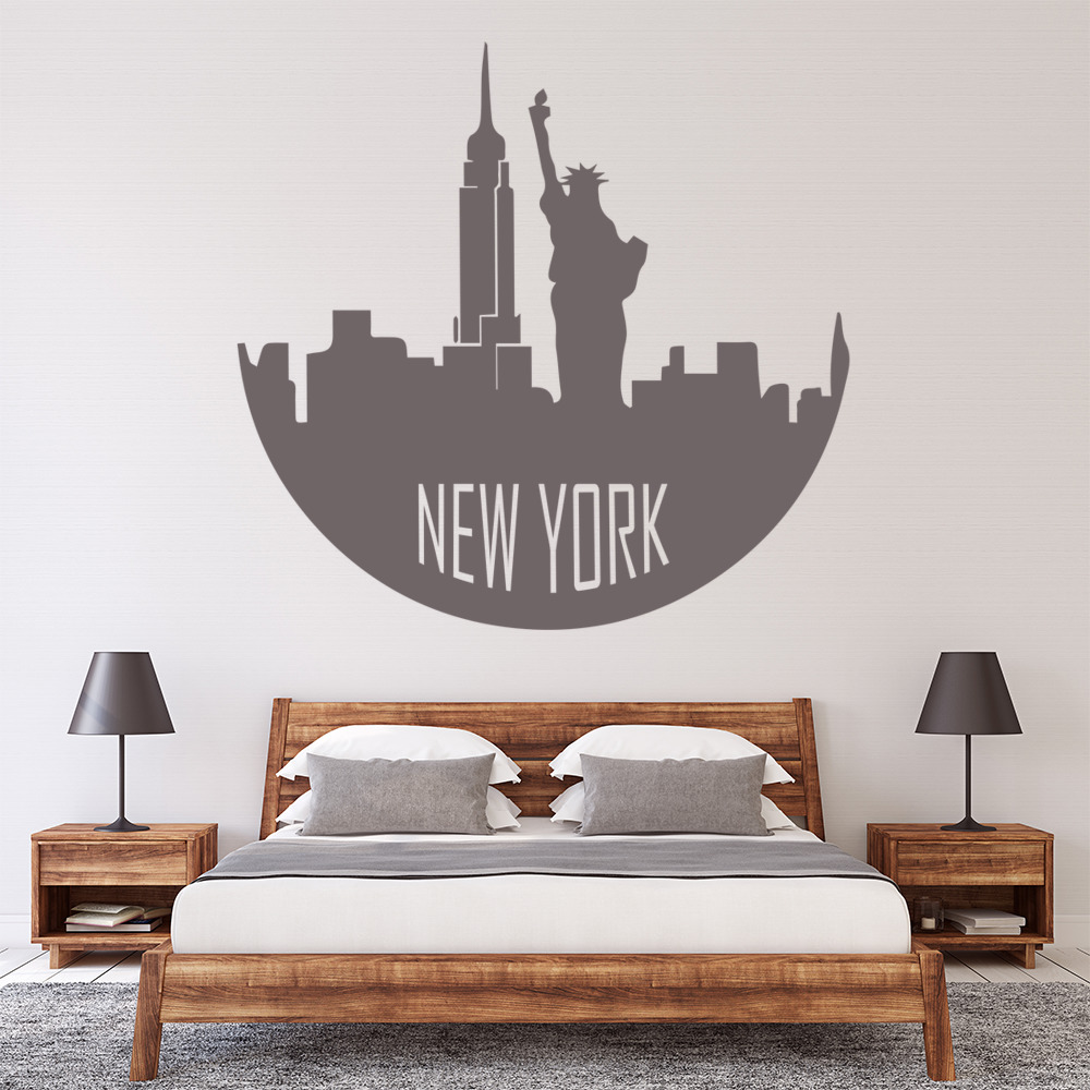 New York USA City Skyline Wall Sticker - Mod7