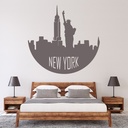 New York USA City Skyline Wall Sticker - Mod7