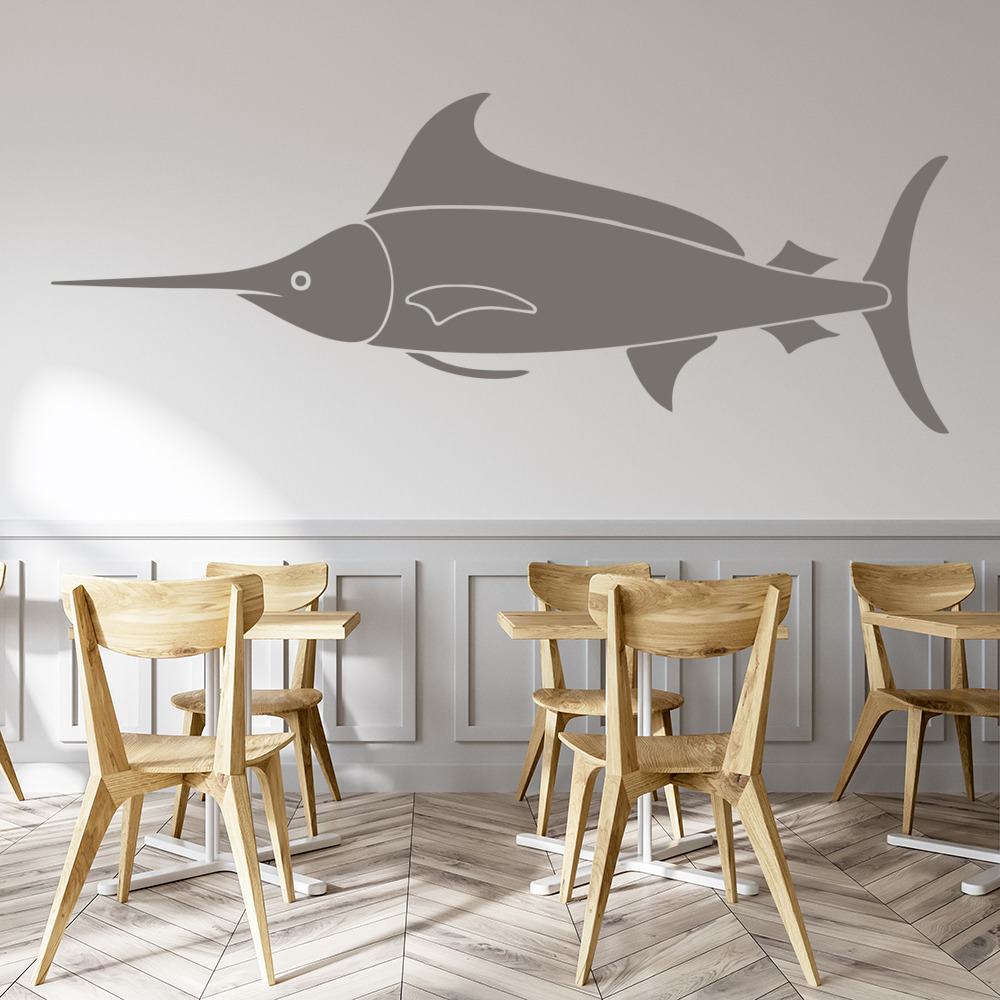 Marlin Fish Fishing Wall Sticker
