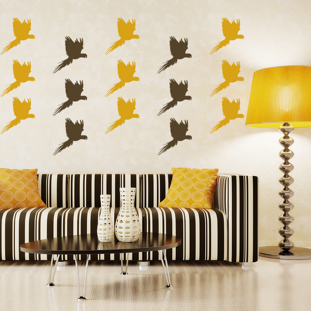 Parrot Bird Wall Sticker Pack - Mod7