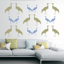Crane Bird Bird Wall Sticker Pack