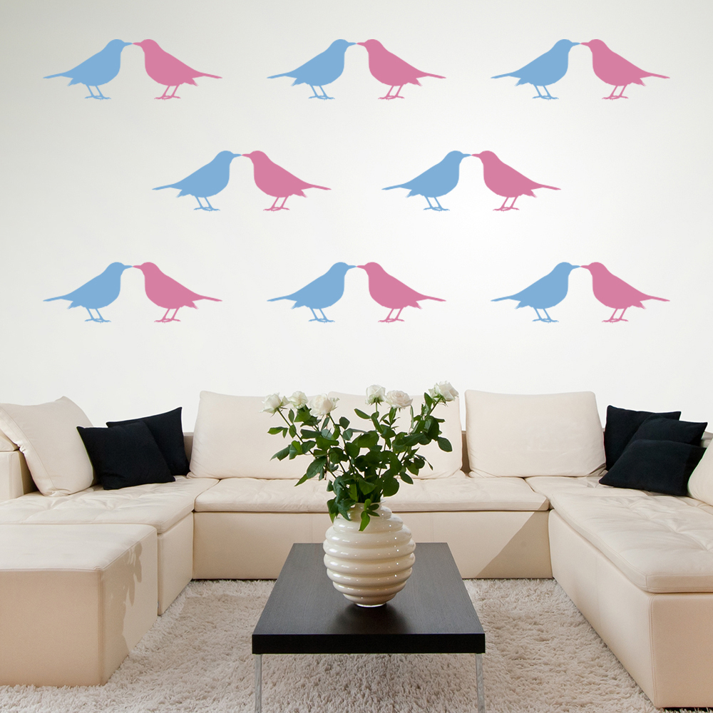 Sparrow Bird Wall Sticker Pack
