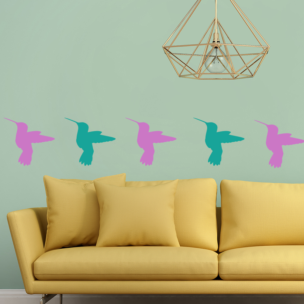 Hummingbird Bird Wall Sticker Pack