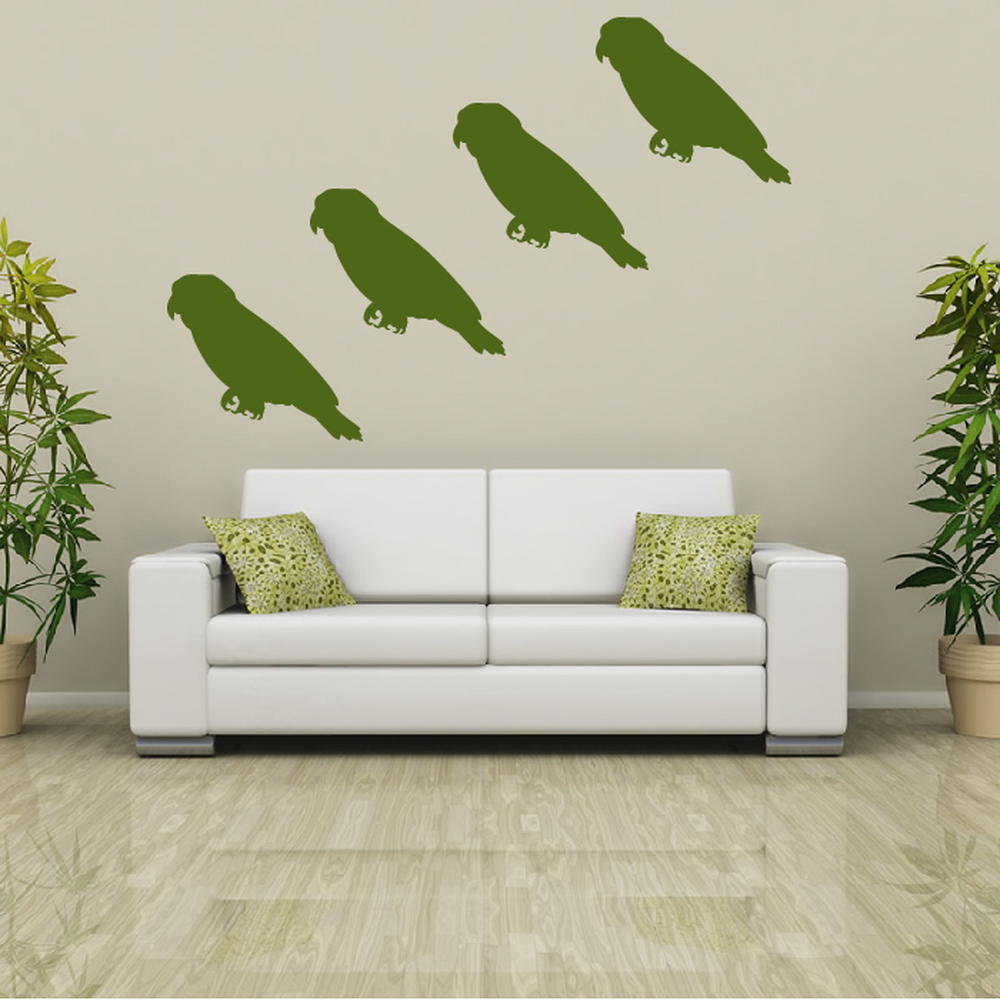 Parrot Bird Wall Sticker Pack - Mod8