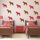 Schnauzer Dog Wall Sticker Pack