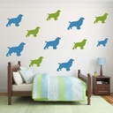 Spaniel Dog Pets Animals Wall Sticker Pack