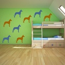 Great Dane Dog Wall Sticker Pack