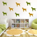 Labrador Dog Wall Sticker Pack