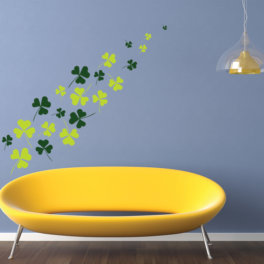 Heart Clover Flowers Trees Wall Sticker Pack | Icon Wall Stickers