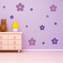 Daisy Flower Nursery Wall Sticker Pack