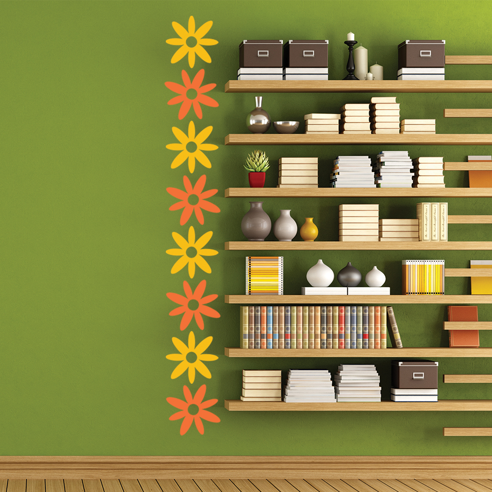 Simple Flower Wall Sticker Pack