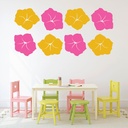 Hibiscus Flower Wall Sticker Pack