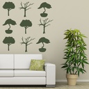 Trees Plants Wall Sticker Set