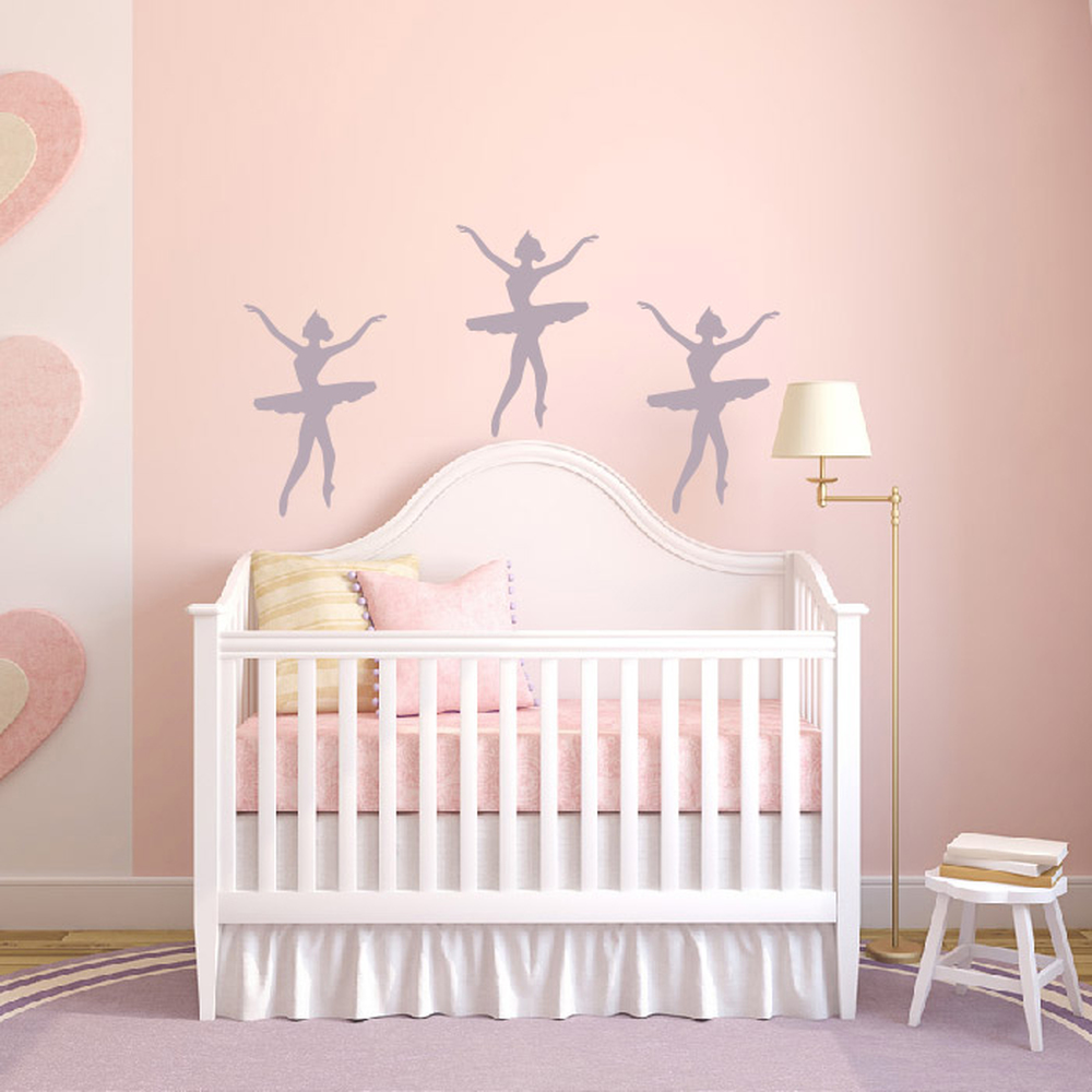 Girls Ballerina Ballet Dance Wall Sticker Pack