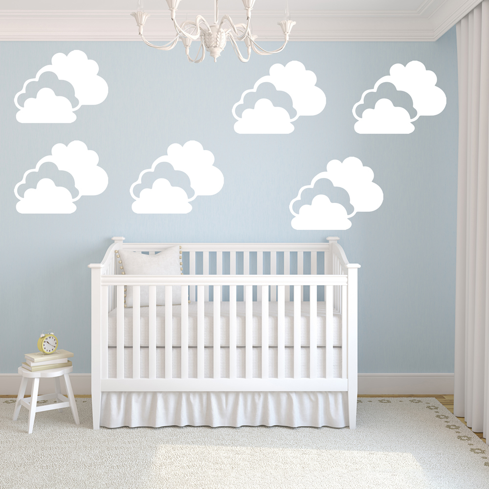 Cloud Nursery Wall Sticker Pack