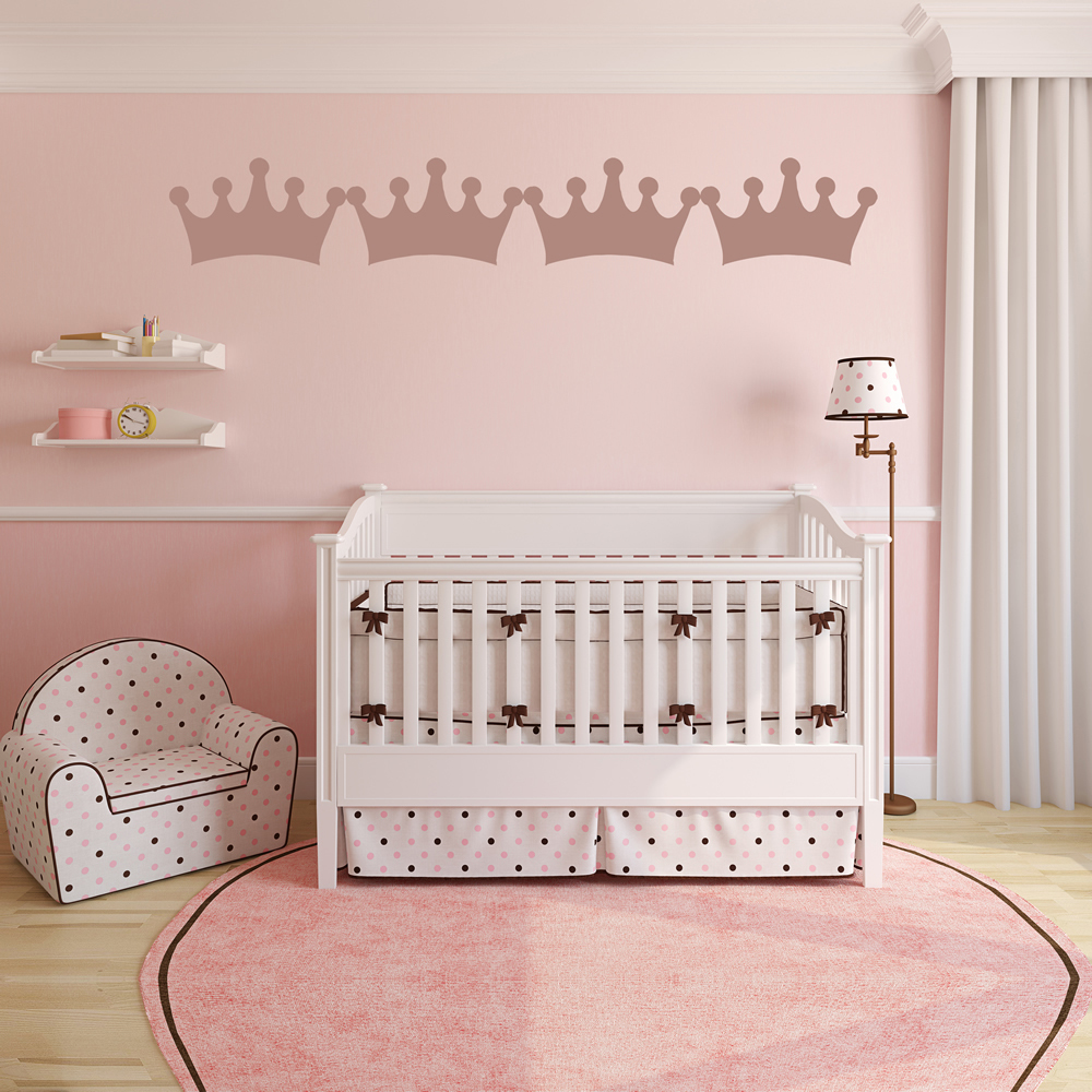 Princess Crown Nursery Wall Sticker Pack
