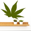 Weed Cannabis Leaf Wall Sticker