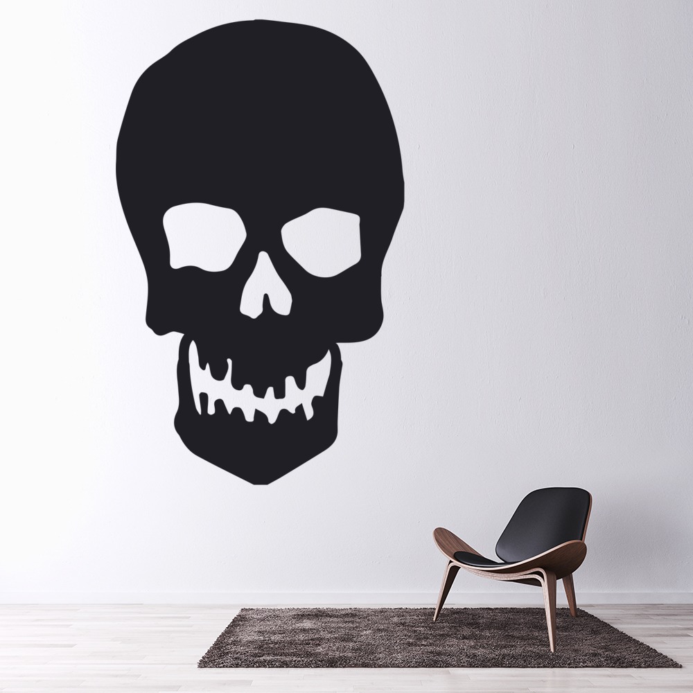 Scary Skull Halloween Wall Sticker - Mod7