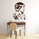 Jimmy Hendrix Rock Music Wall Sticker