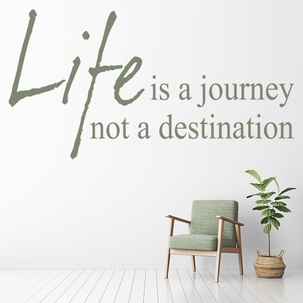 Life Is A Journey Inspirational Quote Wall Sticker