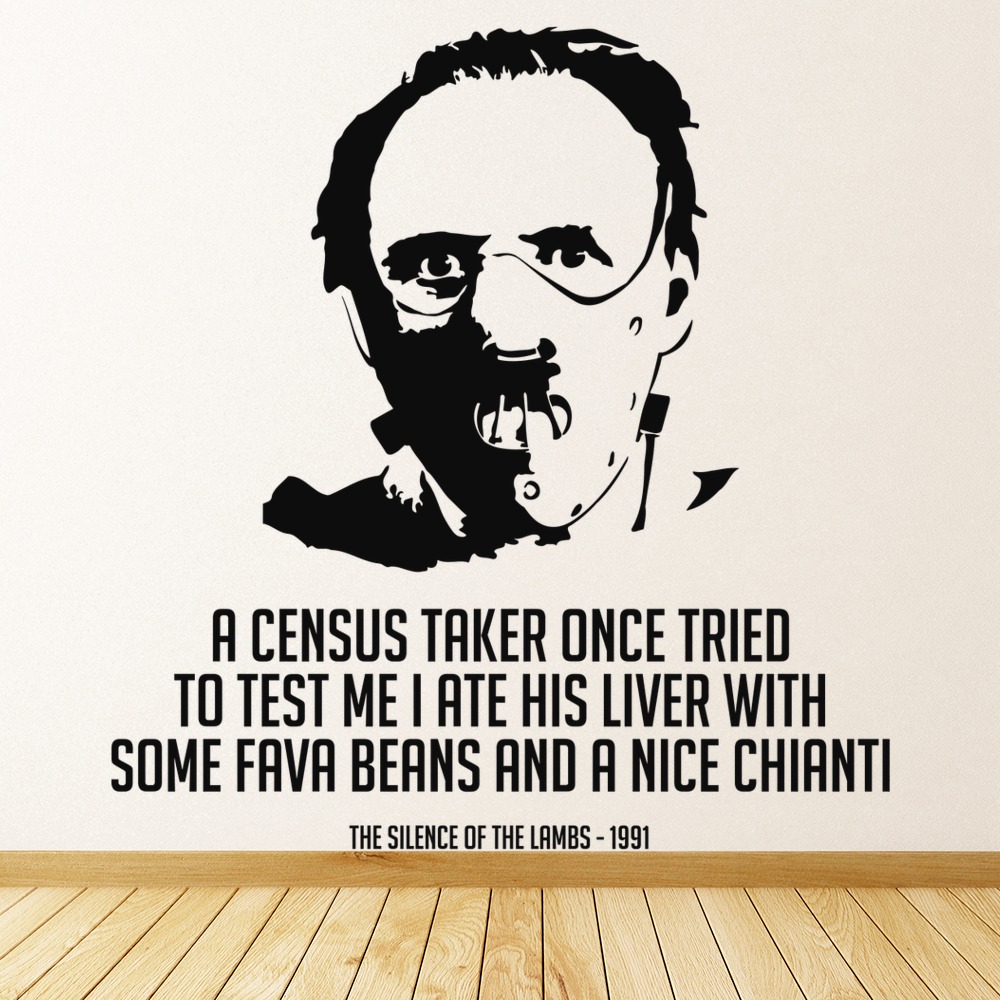 Silence Of The Lambs Movie Quote Wall Sticker
