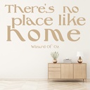 No Place Like Home Wizard Of Oz Quote Wall Sticker