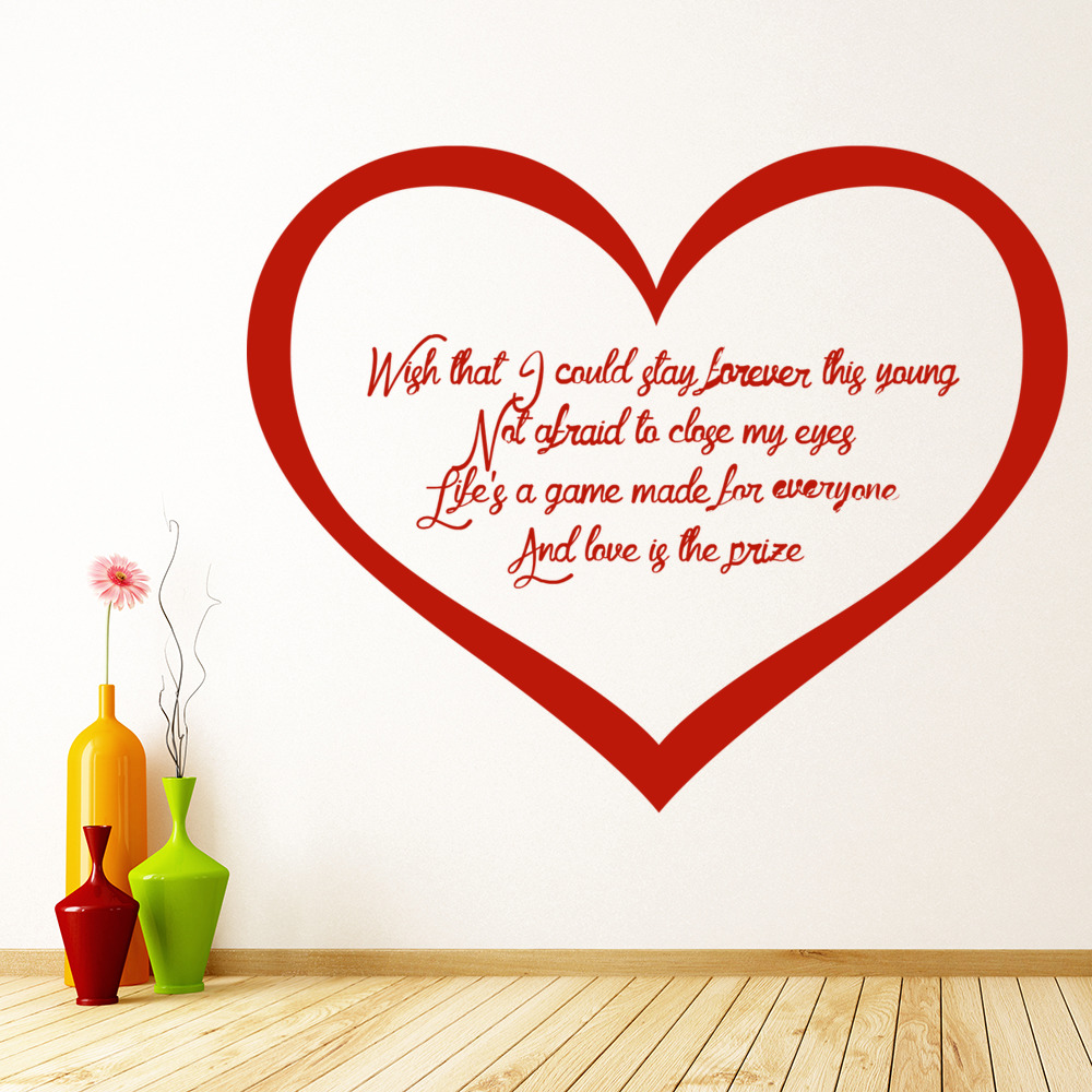 Avicii Wake Me Up Heart Wall Sticker