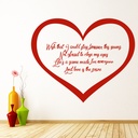 Avicii Wake Me Up Heart Wall Sticker