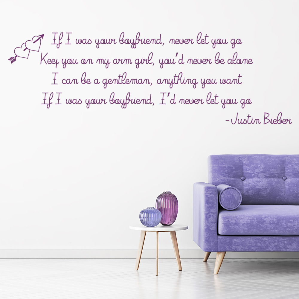 Justin Bieber Boyfriend Wall Sticker