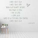 I Need Your Love Calvin Harris Wall Sticker