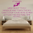 Nicki Minaj Starships Song Lyrics Wall Sticker