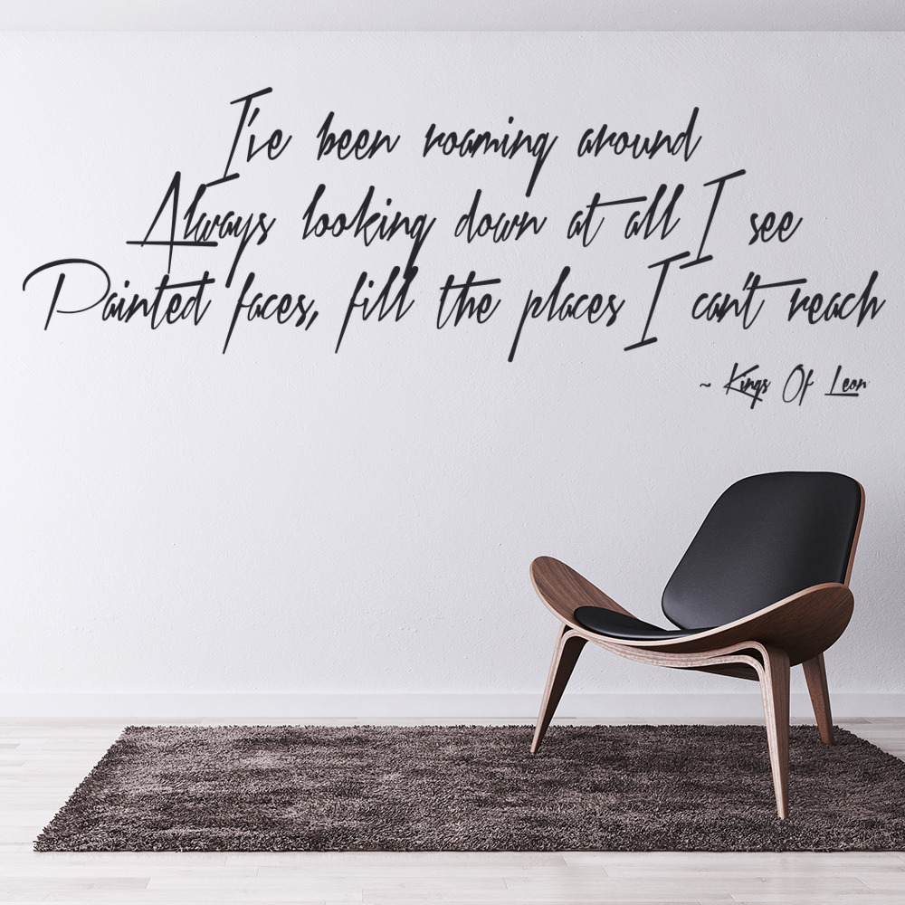Kings Of Leon Use Somebody Wall Sticker