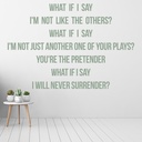 Foo Fighters The Pretender Wall Sticker