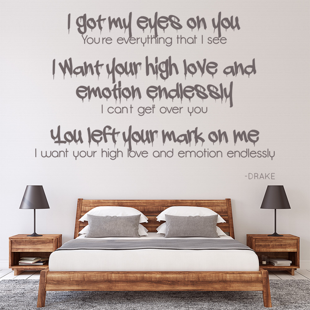 Good Girl Drake Song Lyrics Wall Sticker